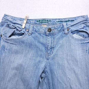 Arizona Jeans Co Button Zip Casual Medium Wash Denim Jeans Womens Size 11 Blue